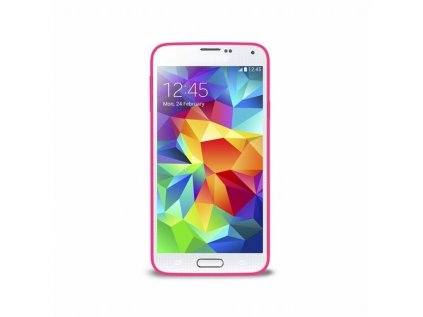 Pouzdro Puro Clear Samsung Galaxy S5 růžové