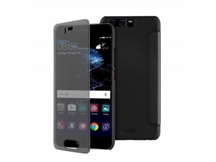 Pouzdro Puro s aktivním dotykovým flipem Sense Booklet Huawei P10 černé