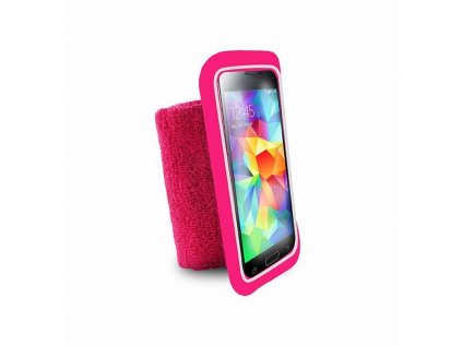 Pouzdro Puro ruku Running Wristband s kapsou do 5,1'' růžové