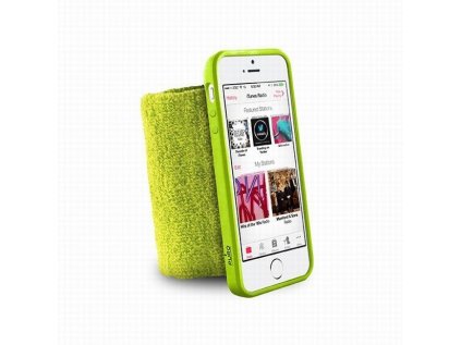 Puro sportovní náramek s rámečkem pro iPhone 5/5S/SE Lime Green