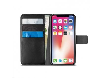 Puro flipové pouzdro Wallet s přihrádkou na kartu pro iPhone Xs Max 6.5" Black