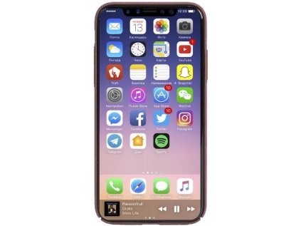 Krusell zadní kryt SANDBY pro Apple iPhone X, rezavá