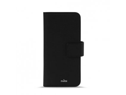 Puro flipové pouzdro s přihrádkou na kartu a zadní kryt pro Apple Iphone X, černá