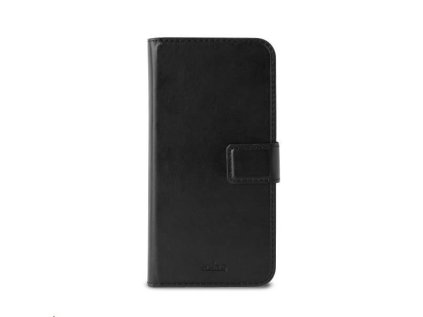 Puro flipové pouzdro s přihrádkou na kartu, funkcí stojanu a zadní kryt pro Huawei P20, černá