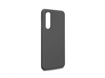 Puro silikonový obal s mikrovláknem pro Huawei P30, šedá