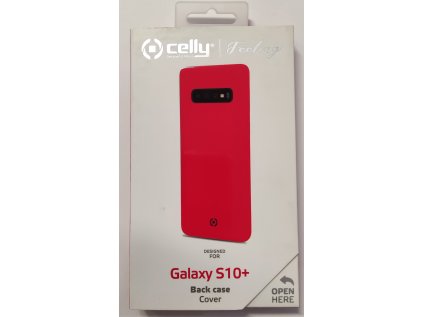 Celly silikonový zadní kryt Feeling pro Samsung Galaxy S10+, červená
