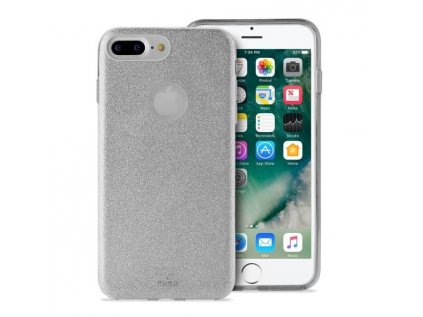 Puro zadní kryt "SHINE" pro Apple iPhone 6 Plus / 6s Plus / 7 Plus / 8 Plus, stříbrná