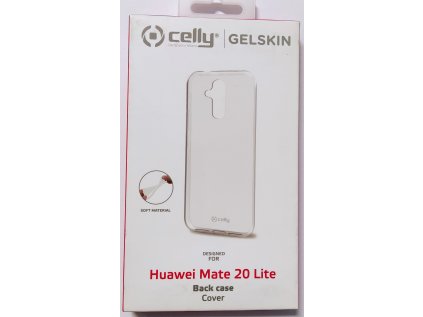 Celly zadní kryt Gelskin pro Huawei Mate 20 Lite, transparentní