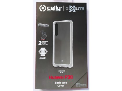 Celly zadní kryt Hexalite pro Huawei P30, transparentní