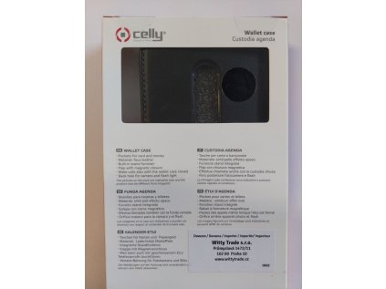 Celly pouzdro Wally s funkcí stojánku pro Sony Xperia 1, černá