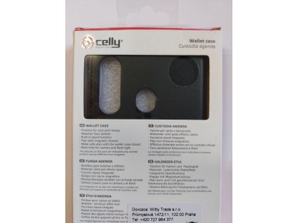 Celly pouzdro Wally s funkcí stojánku pro Samsung Galaxy A60, černá