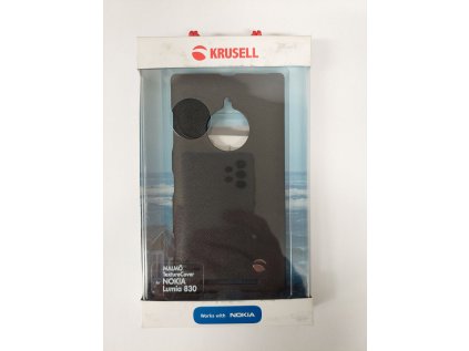 Krusell zadní kryt MALMÖ TEXTURECOVER pro Nokia Lumia 830, černá