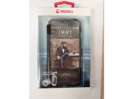Krusell flipové pouzdro DONSÖ VIEWCASE pro Apple iPhone 6 Plus, černá