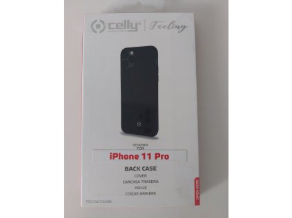 Celly silikonový zadní kryt Feeling pro iPhone 11 Pro, černá