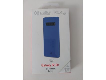 Celly silikonový zadní kryt Feeling pro Samsung Galaxy S10+, modrá