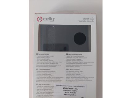 Celly pouzdro Wally s funkcí stojánku pro Huawei P30, černá