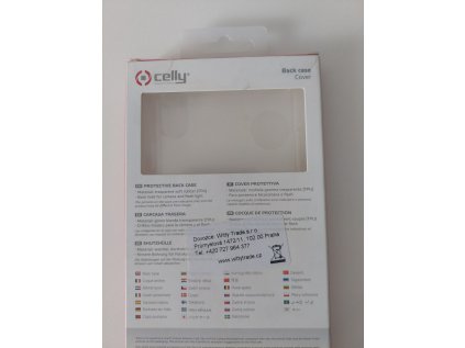 Celly zadní kryt Gelskin pro iPhone Xs Max, transparentní