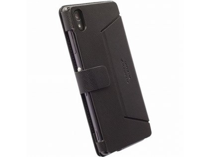 Pouzdro Krusell MALMÖ FLIPWALLET Sony Xperia M4 Aqua/M4 Aqua Dual černé