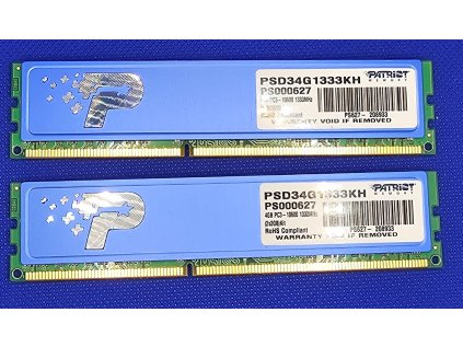 Paměť RAM do PC Patriot Signature Line 4GB (2x2GB) DDR3 1333
