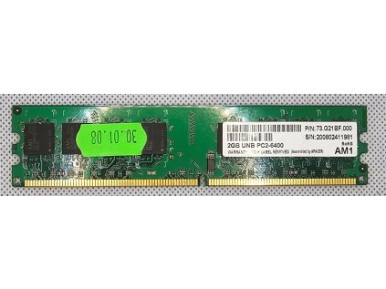 Paměť RAM do PC AM1 2GB DDR2 800 Mhz P/N:73G21BF.000