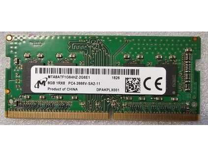 Paměť RAM do NB Micron MTA8ATF1G64HZ-2G6E1 - 8GB DDR4 2666 Mhz