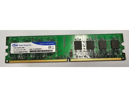 Paměť RAM do PC TEAM Elite DDR2 2GB 800MHz CL6 TED24GM800C6DC01