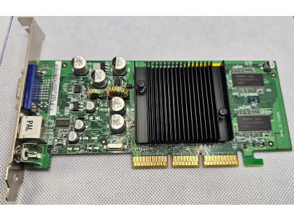 Grafická karta AGP ASUS V9180SE nVidia GeForce4 MX440 64MB pasivně chl