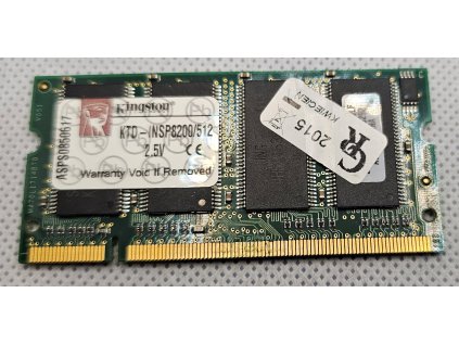 Paměť RAM do NB Kingston 512 MB SO-DIMM 266 MHz DDR (KTD-INSP8200/512)