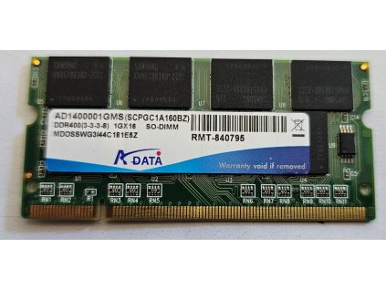 Ram do NTB AD1400001GMS 1024MB SO-DIMM DDR 400MHz A-Data