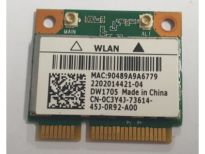 Wifi modul + Bluetooth DW1705 / 0C3Y4J z Dell Inspiron 15 3542