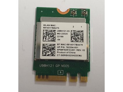 Wifi modul + Bluetooth RTL8723BE z HP 250 G4