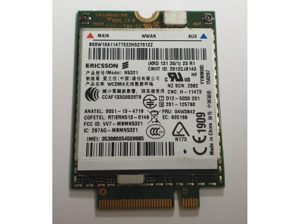 3G Modem Ericsson N5321 HSPA+ / 04W3842 z Lenovo ThinkPad L440