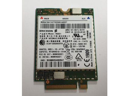 3G Modem Ericsson N5321 HSPA+ / 04W3842 z Lenovo ThinkPad T440s
