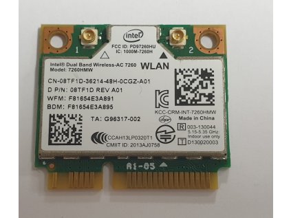 Wifi modul + Bluetooth 7260HMW / 08TF1D z Dell Latitude E5540