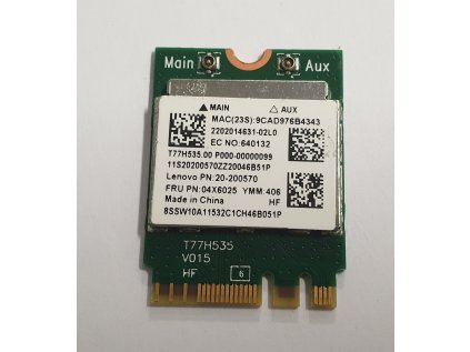 Wifi modul + Bluetooth 04X6025 / RTL8723BE z Lenovo IdeaPad Flex 2-14