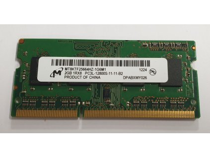 Paměť RAM do NB Micron MT8KTF25664HZ-1G6M1 2GB 1600Mhz DDR3 PC3L