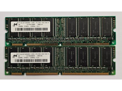 Paměť SDRAM do PC MT16LSDT3264AG-133E1 2 x 256MB 168p PC133 CL3