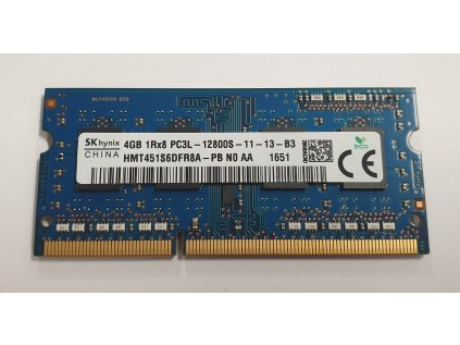 Paměť RAM do NB SKHynix HMT451S6DFR8A-PB 4GB 1600Mhz DDR3L PC3L