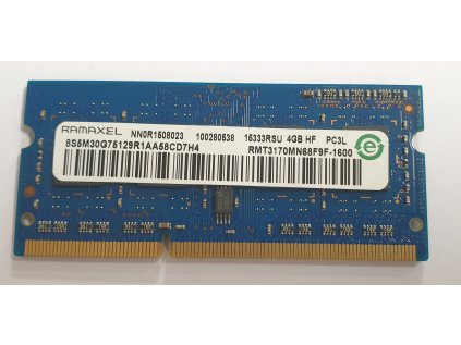 Paměť RAM do NB Ramaxel RMT3170MN68F9F-1600 4GB 1600MHz DDR3 PC3L
