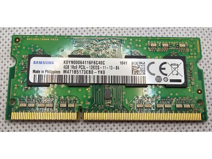 Paměť RAM do NB Samsung M471B5173EB0-YK0 4GB 1600MHz DDR3L original HP
