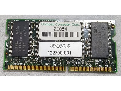 Paměť RAM do NB 64 MB SO-DIMM 144-pin SD-RAM PC-100 CL2 - 122700-001