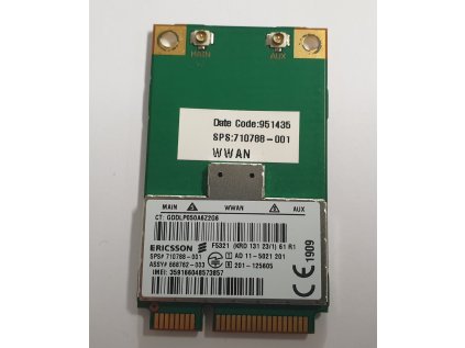3G modul Ericsson F5321 HSPA + z HP ProBook 6470b