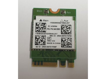 Wifi modul + Bluetooth RTL8192EEBT / 04W3805 Lenovo ThinkPad Yoga 11e
