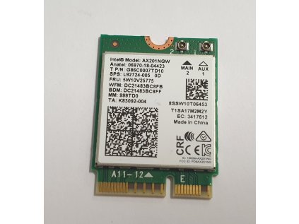 Wifi modul + Bluetooth AX201NGW z Lenovo ThinkPad E15 Gen 2