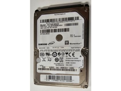 HDD do NB Samsung SpinPoint M8, 2.5", 750GB, SATA, 300, 5400RPM, 8MB