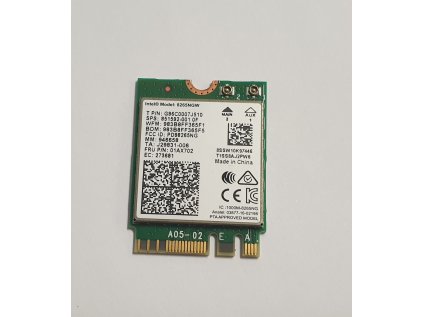 Wifi modul + Bluetooth 8265NGW / 01AX702 z Lenovo ThinkPad T480