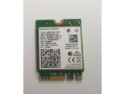 Wifi modul + Bluetooth 8265NGW / 851592-001 z Lenovo ThinkPad T480