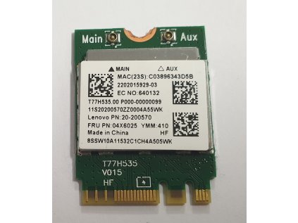 Wifi modul + Bluetooth 04X6025 / RTL8723BE z Lenovo IdeaPad G50-45