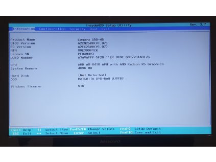 Základní deska NM-A281 s AMD A8-6410 z Lenovo IdeaPad G50-45