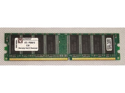Paměť RAM do PC KTC-PR266/1G Kingston 1GB PC2100 266 MHz CL2.5